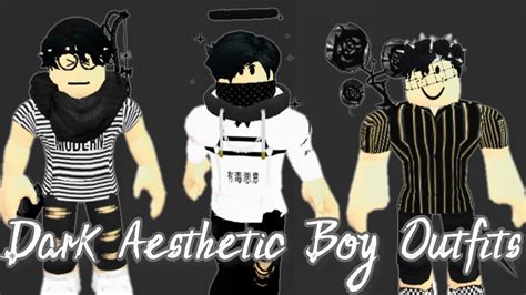 132 best roblox characters images in 2019 roblox oof cute. 3 Dark Aesthetic Boy Outfits (Roblox) - YouTube