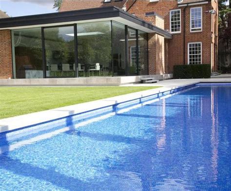 Luxury Outdoor Lap Pool Private Client London Guncast Swimming