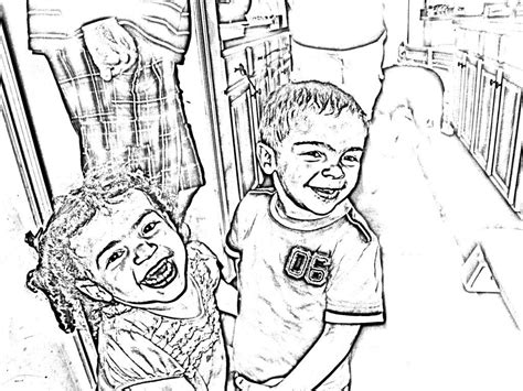 At any rate, it works pretty well, and the kids get a kick out of coloring themselves and the house. Convert Photo To Coloring Page at GetColorings.com | Free ...