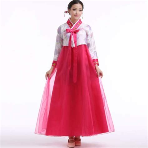 Korean Traditional Long Sleeve Classic Hanboks Dress Cosplay Costume