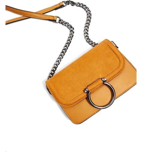 Topshop Remy Trophy Faux Leather Crossbody Bag Nordstrom Leather