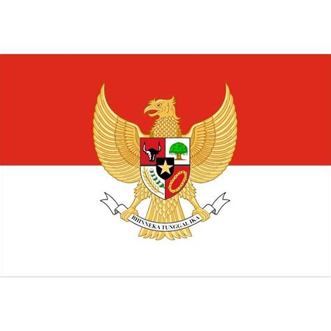 Bendera Merah Putih Berlogo Garuda