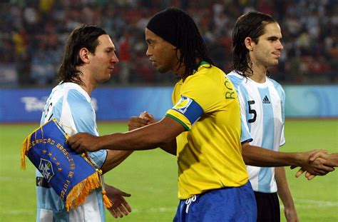 Ronaldinho Reveals His Joy At Seeing Messi End International Hoodoo