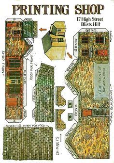 Kostenlose papierbastelbögen / zwei 3d papierbaste. Die 150 besten Bilder von haus | Bastelbogen, Bastelarbeiten aus papier und pappe und Papier