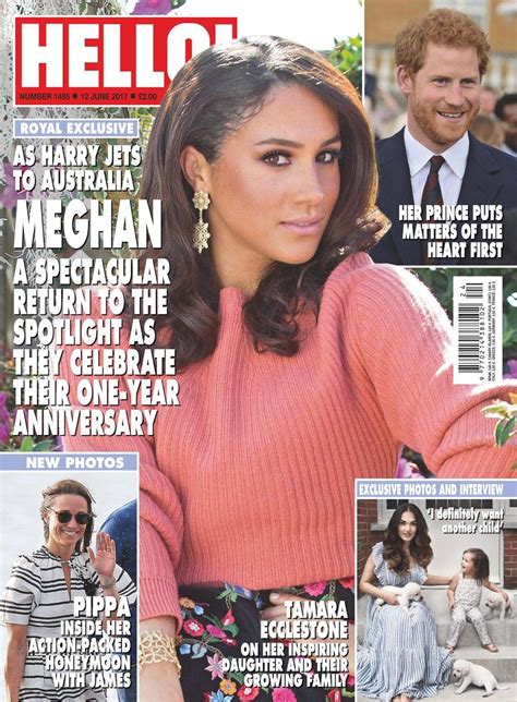 Meghan Markle On The Cover Of Hello June 2017 Harry And Meghan
