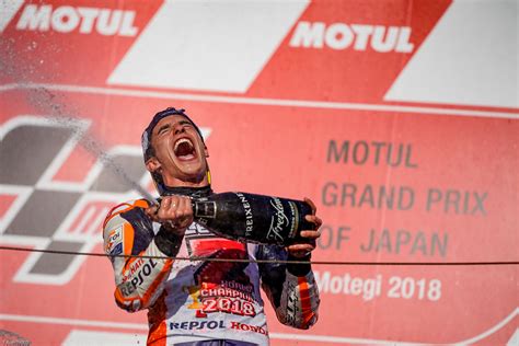 Marc Marquez Crowned 2018 Motogp World Championship Title At Motegi