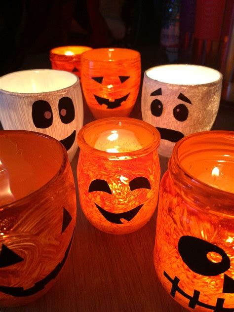 Photophores Citrouilles Et Fantômes Bricolage Halloween Facile Diy