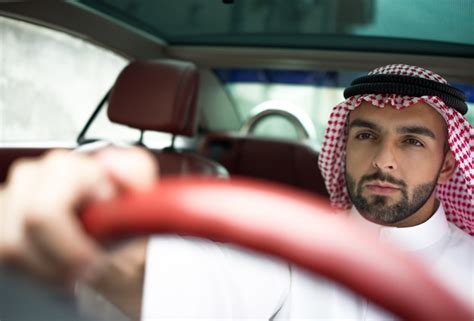 Premium Photo Attractive Arab Man In The Car On Street
