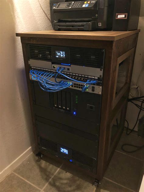 Wooden Server Rack My First Home Server Rack Rhomelab
