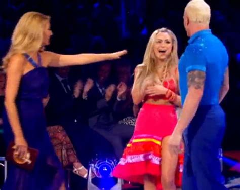 strictly come dancing s ola jordan laughs off wardrobe malfunction tv and radio showbiz and tv