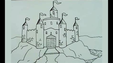 Aprende A Dibujar Paso A Paso Un Castillo Medieval 22 Castell