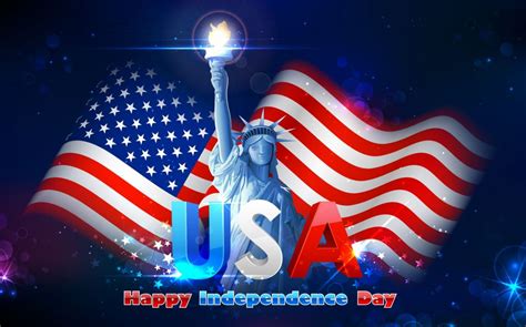 4th July Independence Day Usa America United States Holiday Flag Poster