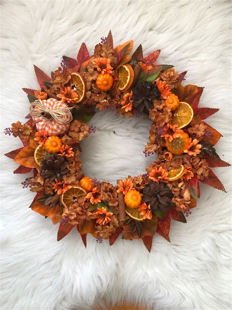 Autumn Door Wreath Etsy
