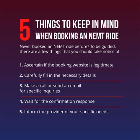5 Things To Keep In Mind When Booking An Nemt Ride
