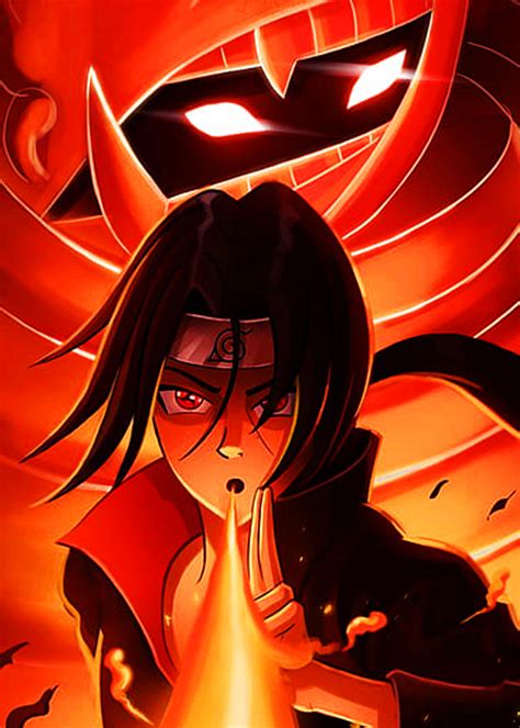 Itachi Uchiha Anime And Manga Poster Print Metal Posters Displate Arte