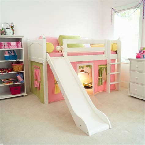 Have To Have It Marvelous Girl Tent Low Loft With Slide 115899