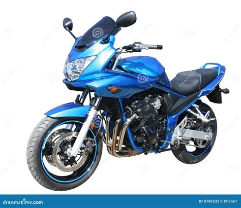 Motocicleta Azul Imagem De Stock Imagem De Farol Moto 8742533