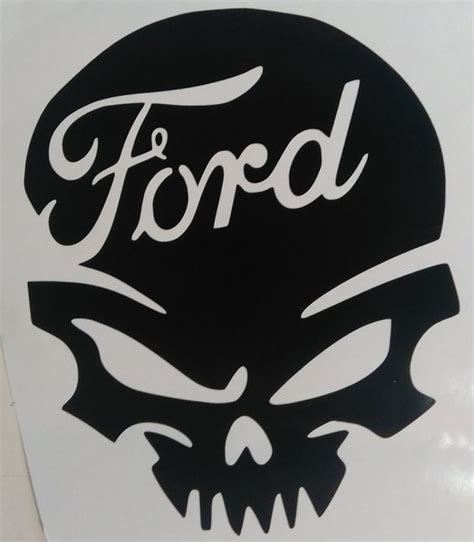Ford Skull Vinyl Decal Vinyl Decals Truck Decals Vinyl