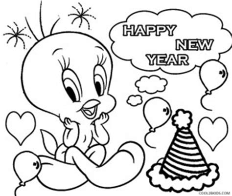 What is more, you can also find a very special category of printable coloring pages for kids, that offer extraordinary educational values. Printable New Years Coloring Pages For Kids