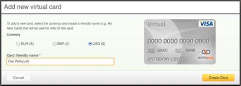 Tapi, sekarang sudah ada cara membuat kartu kredit online, sehingga lebih praktis. EntroPay, Cara Membuat Kartu Kredit Virtual Gratis - Blog ...