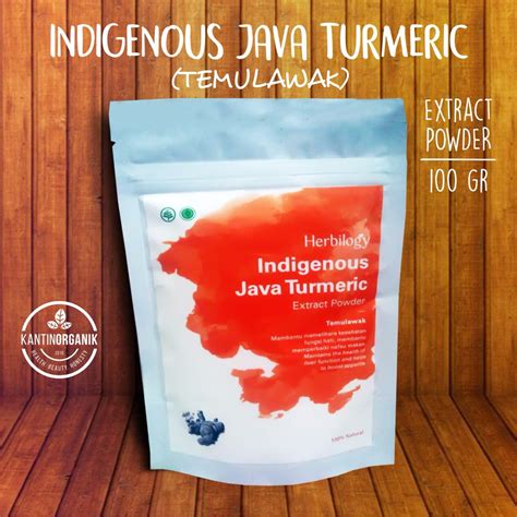 Herbilogy Bubuk Temulawak Indigenous Java Tumeric Extract Powder