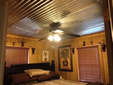 They can give a finished and add decorative touches that give it a regal feel. Barn tin ceiling that hubby put in.. | For the Home ...