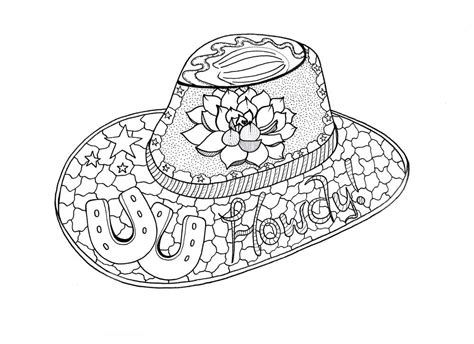 Mum in the mad house coloring. Howdy Cowboy Adult Coloring Page | FaveCrafts.com
