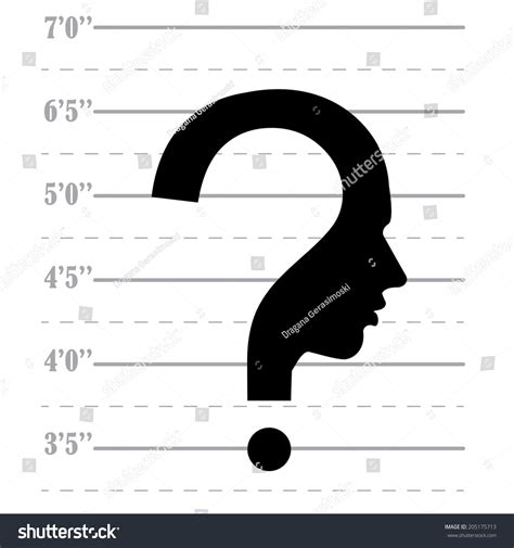 Mugshot Question Mark Human Head Symbol 스톡 일러스트 205175713 | Shutterstock