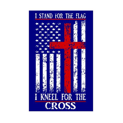 I Stand For The Flag I Kneel For The Cross Distressed Svg Dfx