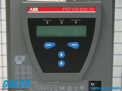 Pst105 600 70 Abb Soft Starters Galco Industrial Electronics