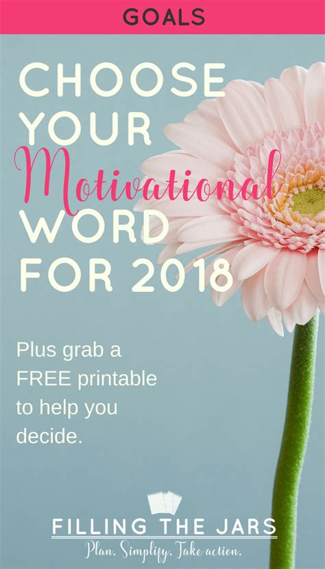 Essential My Personal Motivational Word For 2018 Motivational Words