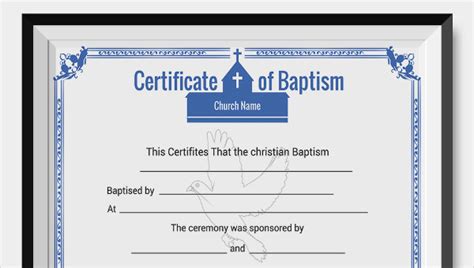 Roman Catholic Baptism Certificate Template 8 Templates Example