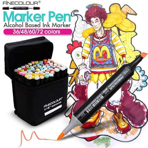Finecolour 36486072 Colors Sketch Markers Animation Pens Set For