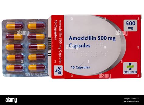 Blister Pack Of Amoxicillin Capsules 500 Mg Noumed Antibiotics Used To