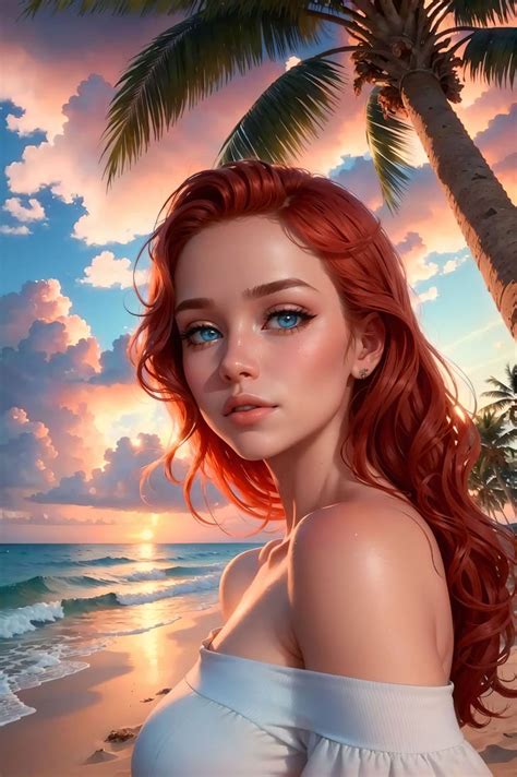 Redhead Beach Selfie 10 By Goddessreverie On Deviantart