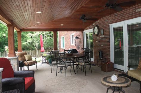 Covered Patio Ideas Cleveland Rustic Patio Cleveland