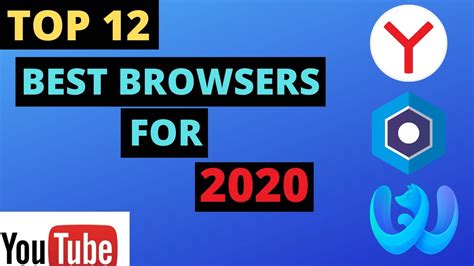 Top 12 Browsers Of 2020 Fastest Browsers By Technicalanas Youtube