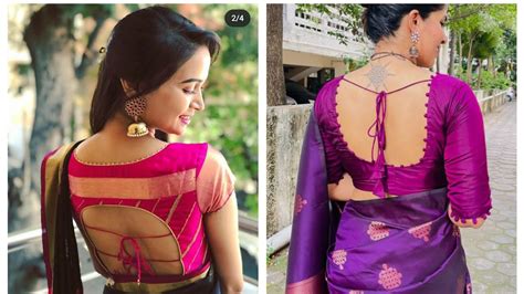 South Indian Silk Saree Blouse Designs Look Like A Diva In A