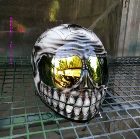 Custom Airbrushed Painted Full Face Motorcycle Helmet 31900 Picclick