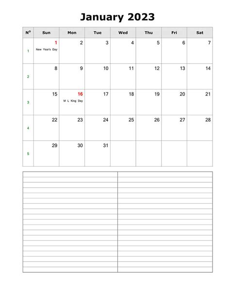 Printable January 2023 Calendar 1 Free Download And Print For You
