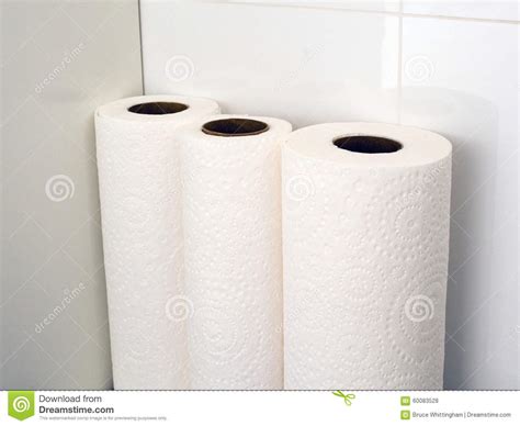 Paper Towel Rolls Stock Photo Image Of Bathroom Partly 60083528