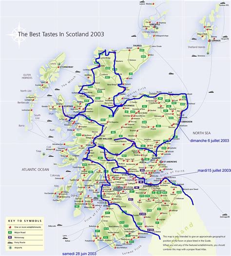 Des frontières administratives des comtés sont. Ecosse Tourisme Carte
