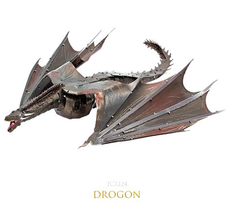 Metal Earth Iconix Game of Thrones Drogon 3D Metal Model ICX124 | Hobbies
