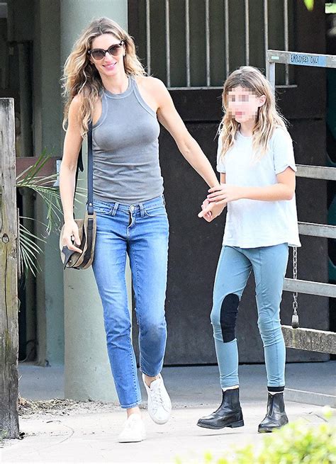 gisele bundchen joins her daughter vivian 10 as they ride on the beach the fashion vibes