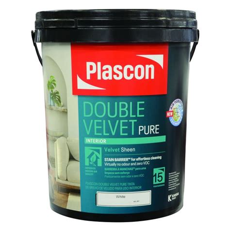 Plascon Double Velvet White 20l Vel 1 Chamberlain