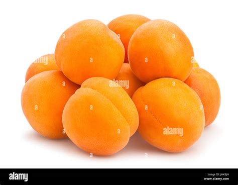 Apricot Path Isolated Stock Photo Alamy