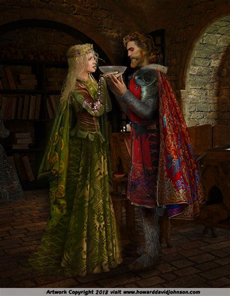 The Betrothal Of King Arthur And Guinevere~limited Edition Archival Grade Print