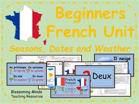 Ks2 French Unit Seasons Dates And Weather Teaching Resources