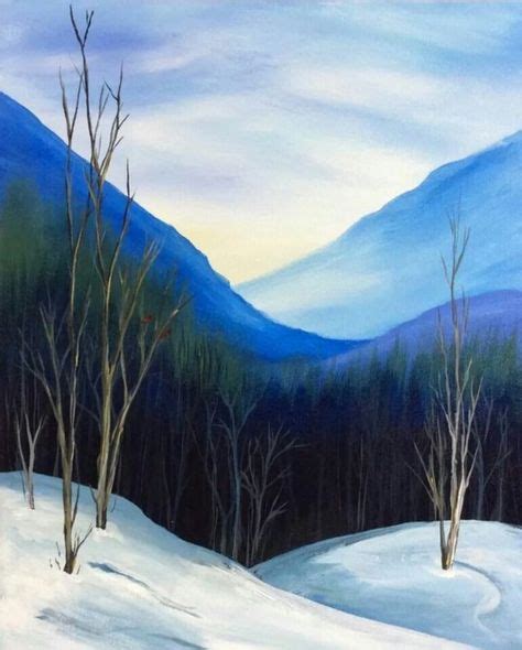 40 Simply Amazing Winter Painting Ideas Painting Winter Painting