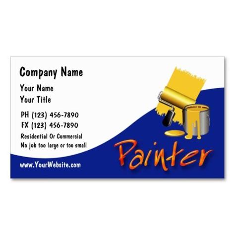 Painter Business Cards Company Business Cards Printing